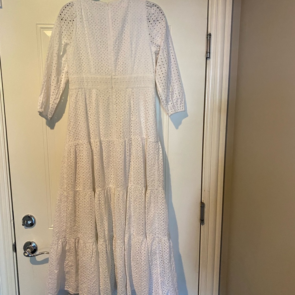 J. Crew White Eyelet Maxi Dress - Picture 3 of 5